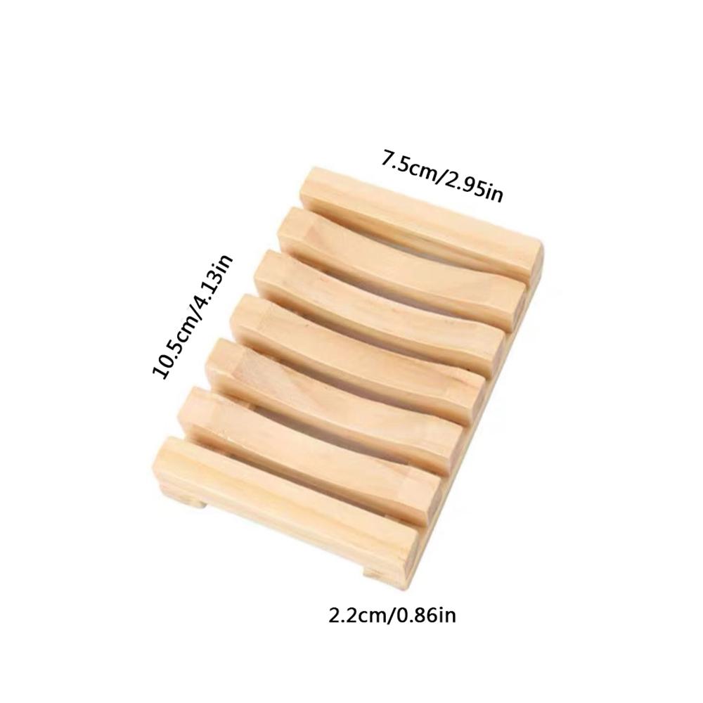 Wooden Natural Soap Box Soap Dishes Tray Creative Wooden Prevent Mildew Drain Box Storage Soap Rack Kitchen Bathroom Accessories