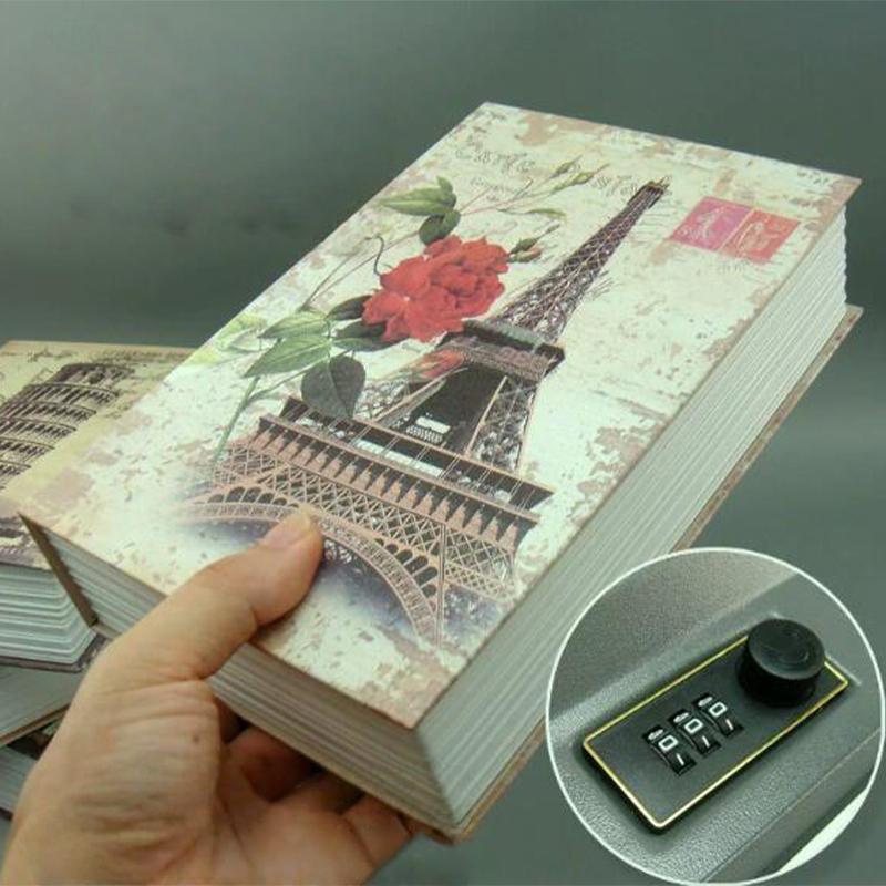 Пароль Безопасный Замок Хранение Наличных Денег Монет Ключ Локер Детский Подарок Безопасность Мини Книга-Сейф для Денег Тайник Секрет