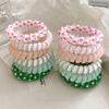 Headwear Sweet Elastic Hair Tie Colorful Telephone Wire Hair Rope  Hair Accessories