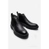 Men's Genuine Leather Fur Lined Ankle Boots Chelsea