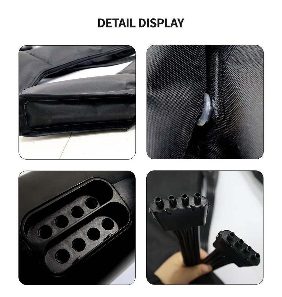 Перезаряжаемый воздушно-компрессионный массажер для ног - 8 режимов, 3 уровня давления, используется при лимфедеме и кровообращении