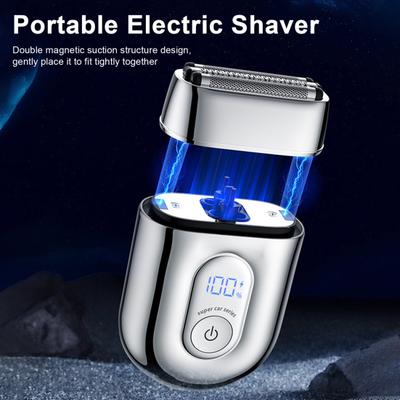 Yousheng Мини Электробритва Светодиодный Дисплей USB Перезаряжаемая Водонепроницаемая 3-головочная Портативная Дорожная Бритва для Бритья Мужской Триммер для Бороды Инструмент для Удаления Волос