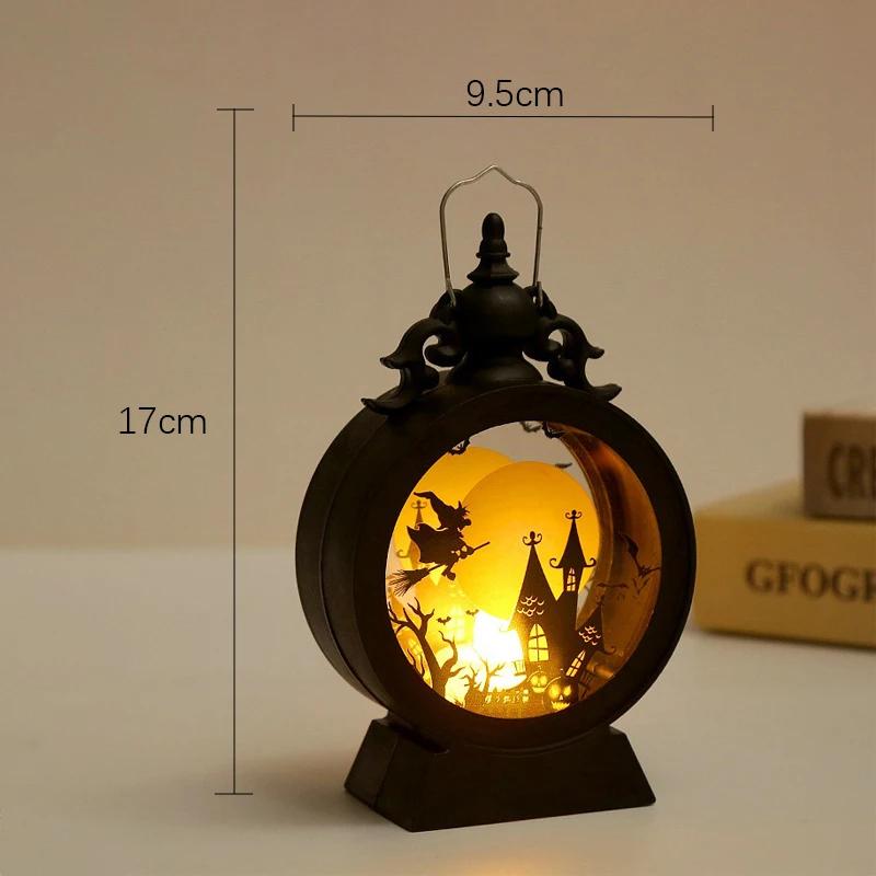 Хэллоуин Светодиодный Ночник с Ветром Портативный Фонарь Тыква Привидение Бар Настольное Украшение Реквизит для Декора на Хэллоуин Принадлежности для Вечеринки Настольная Лампа