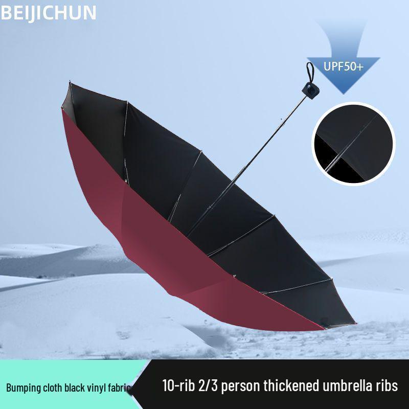 Очень большой, толстый, усиленный ветрозащитный зонт с длинной ручкой и стильным принтом логотипа