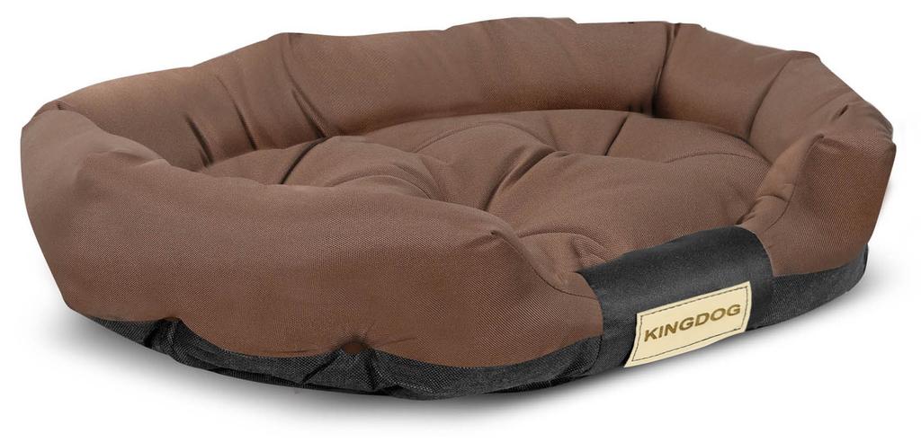 KINGDOG Dog Bed, Oval, Waterproof, Durable, Sizes M-XXL Various Colors