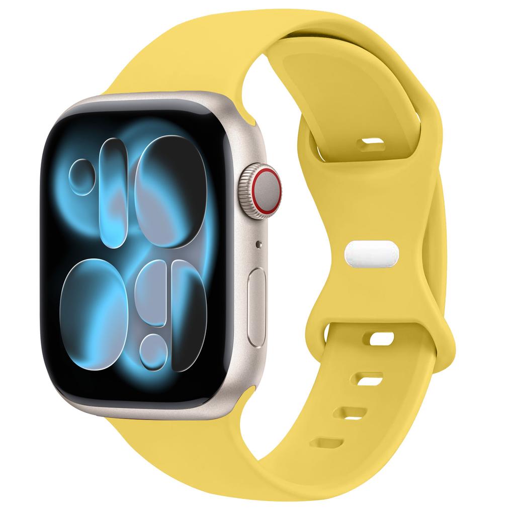 Спортивный силиконовый ремешок для Apple Watch Bands 40мм 44мм 46мм 45мм 41мм 49 42мм Correa Браслет iWatch серия 10 11 9 8 7 ultra 3 SE