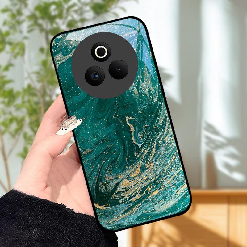 Закаленное Стекло Чехол для Телефона Для OPPO Realme P3 Pro 5G Funda Ударопрочный Жесткий ПК Корпус Задняя Крышка Для Realme P3Pro RMX5032 Coque