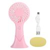 Handheld Fan Mini Cooling System Home Office Supplies 3-Speed Desktop Electric PortablePink