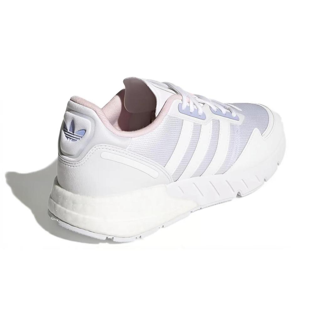 Adidas Womens ZX 1K Boost 'White Violet Tone' (women's sizes) Cloud White / Cloud White / Violet Tone Casual Shoes H02939