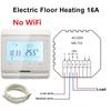 50M Heating Cable and Underfloor Heating Thermostat 12K Floor Warm Wire 33ohm/m With Programmable Temperature Control