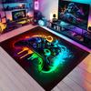 Gaming Mats Bedroom Rug Gamer Carpet Non-slip Wear-resistant Living Room Floor Mat American Laser Light Large Size Study Rug