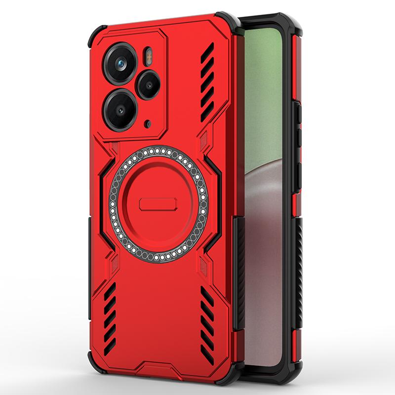 KEYSION Полый чехол для отвода тепла для Realme 14 Pro+ 5G Магнитное охлаждение Ударопрочный чехол для телефона для OPPO Realme 14T 5G 14 5G