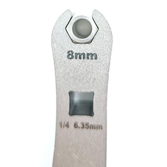 Динамометрический ключ для масляной трубки велосипеда Сверхпрочная нержавеющая сталь 7-8 мм MTB Дорожный горный велосипед Масляная трубка Тормозной стопорный винт Открытый гаечный ключ Инструмент