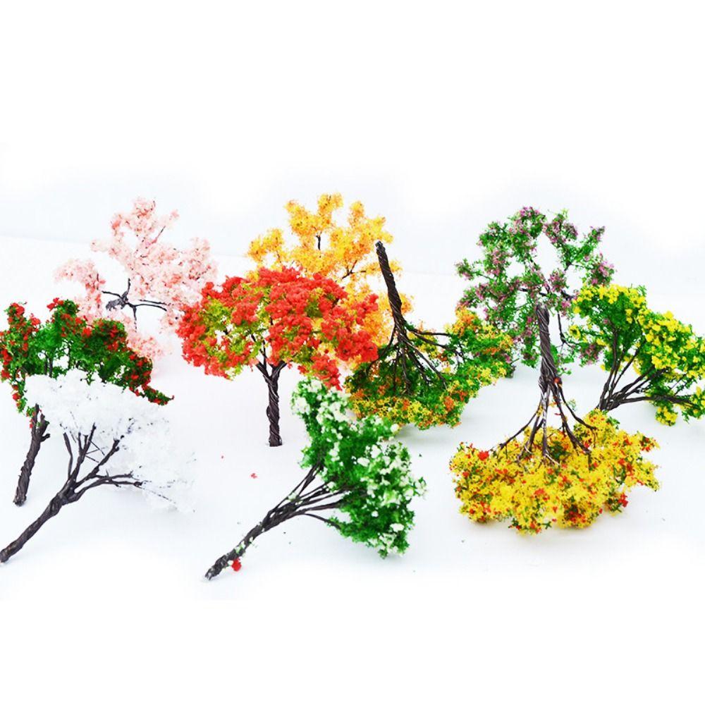 5pcs 6.5cm Miniature Fairy Garden Tree Mini Craft Micro Landscaping Decor Outdoor Adventure Camping