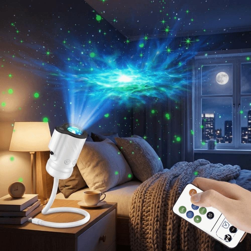 Multiple Scenes LED USB Projector Light Adjustable Brightness Starry Sky Lamp Immersive Atmosphere