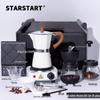STAR-START Набор из 10 предметов для приготовления кофе в гейзерной кофеварке и ручным способом