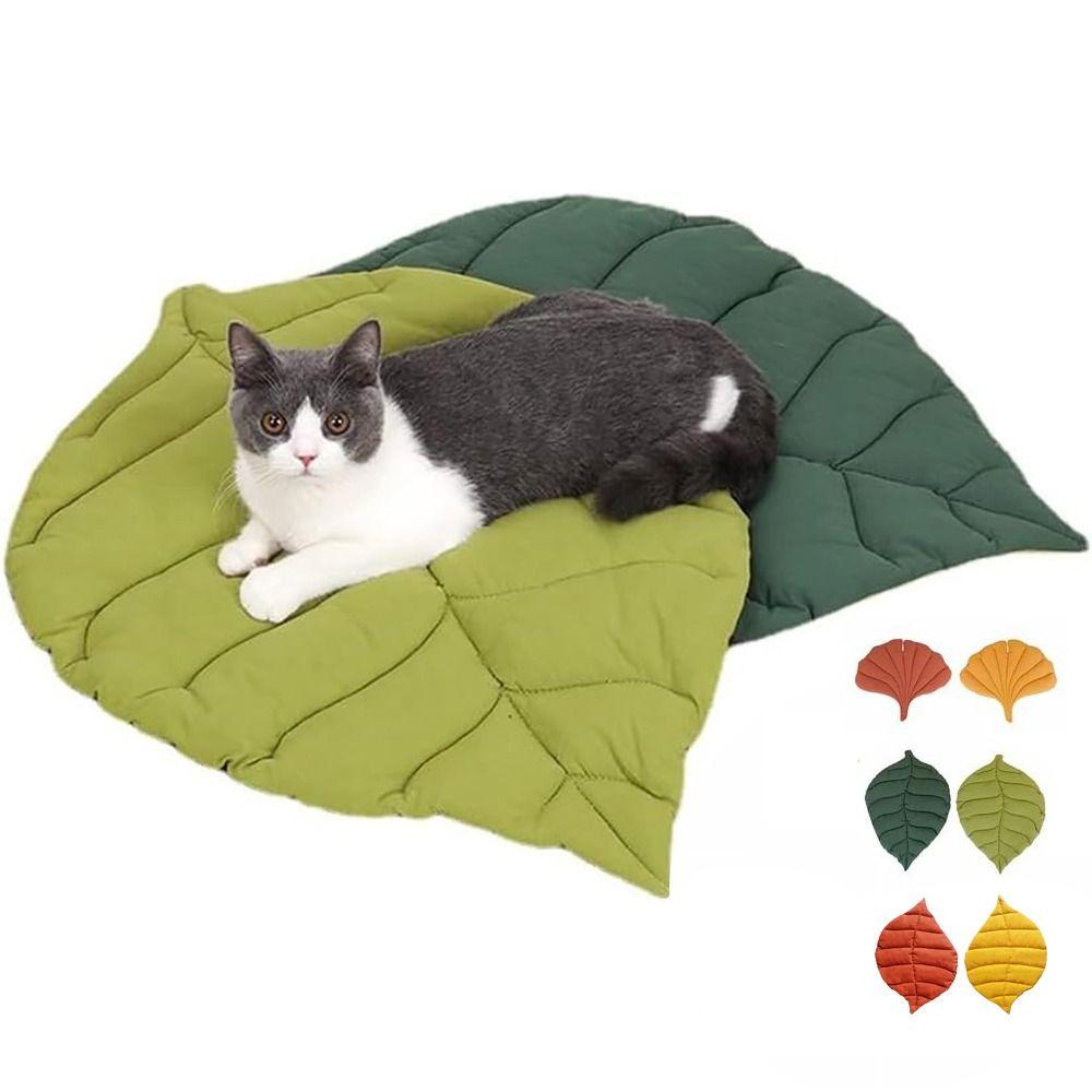 Leaf Shaped Cat Bed Soft Cotton Pet Bed New Cat Nest Pet Accessories