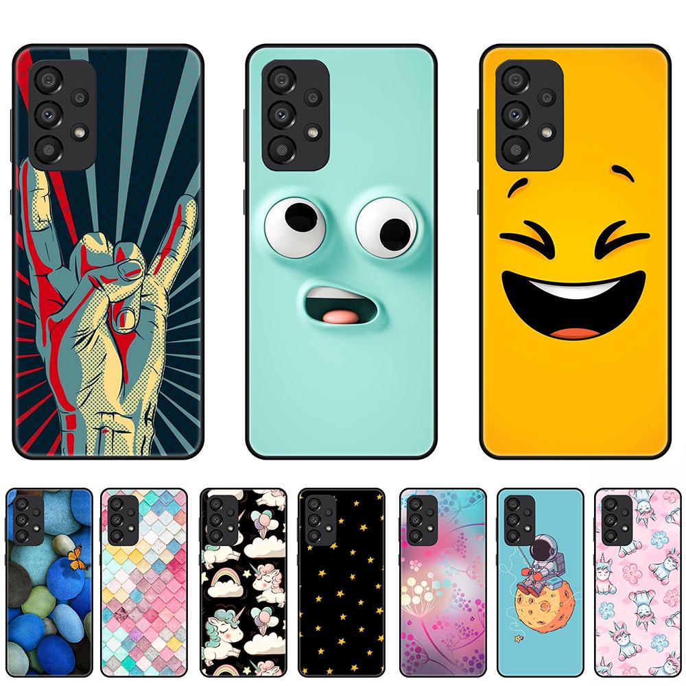 For Galaxy A33 5G Case, Samsung A33 5G Cute Case, Black Bumper TPU Soft Rubber Silicone Cover Phone Case for Samsung Galaxy A33 5G
