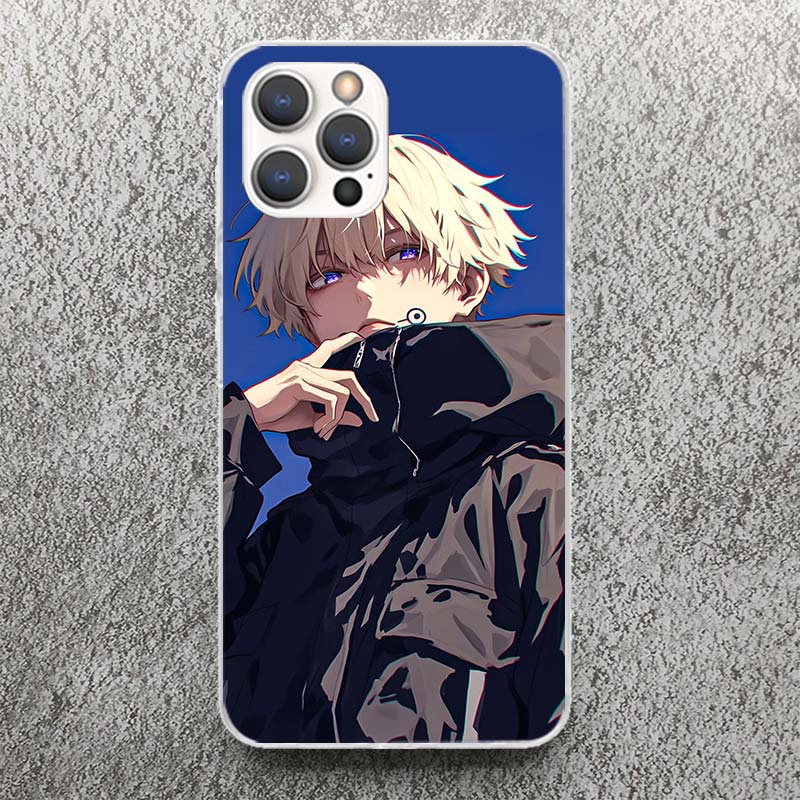 Kaisen J-Jujutsu Инумаки Тоге Чехол для телефона Для iPhone 13 12 Mini 11 Pro Max XS XR X Max 7 Plus 8 SE 6 6S 5 5S Мягкий силикон Печать