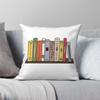Book Shelf Stack Pillowcase Polyester Linen Velvet Creative Zip Decor Throw Pillow Case Bed Cushion Cover 18"