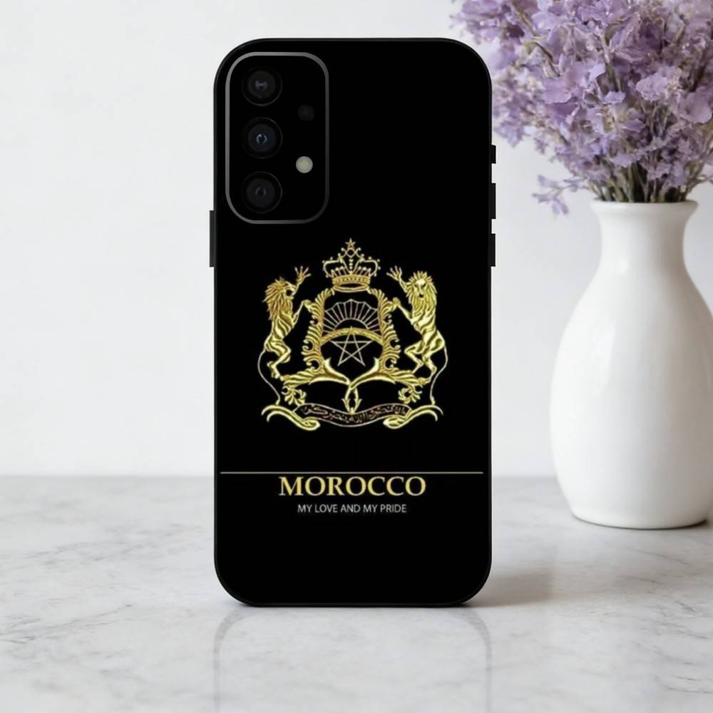 M-Марокко-C M-Марокко F-Флаг Чехол для телефона для Samsung Galaxy A73,A72,A71,A70,A53,A52,A51,Мягкий силиконовый черный чехол