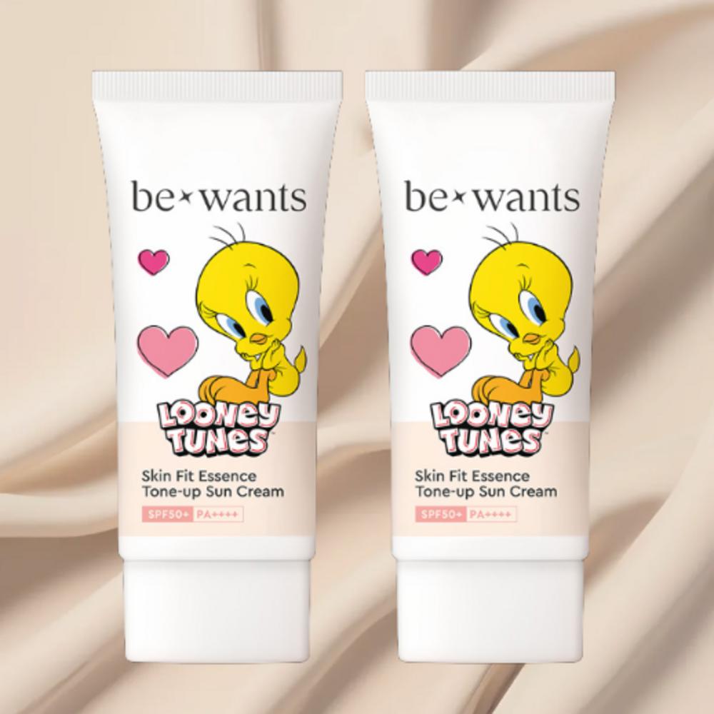 bewants Солнцезащитный тонизирующий крем Tweety Skin Fit Essence 50 мл SPF50+ (2 упаковки)
