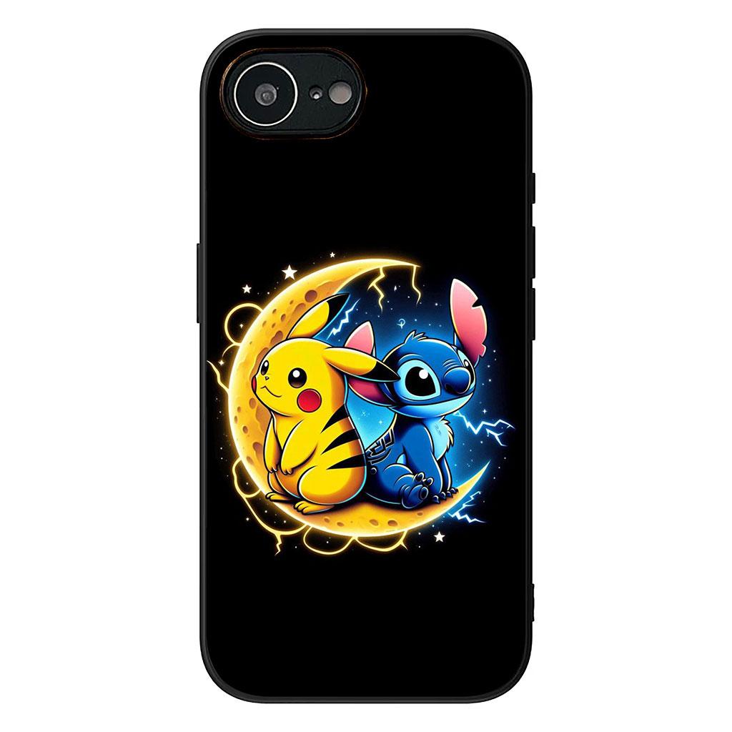 Cover for Apple iPhone 17 16 11 Pro XS Max XR 6 7 8 Plus 16E SE 2020 Air 5 SE2 Phone Case Mewtwo P-Pokemons Mew P-Pikachus