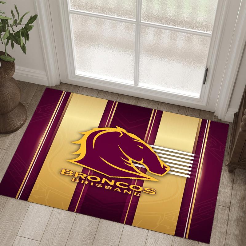Дизайн Brisbane Broncos Кристальный Велюровый Ковер Уютный Не?Нескользящий ковер с принтом для спальни, гостиной, прихожей