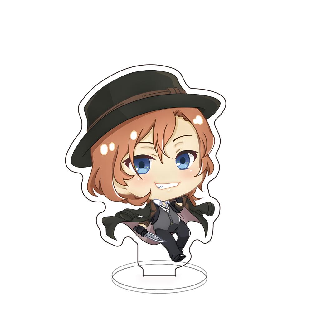 Акриловые Панельные Украшения Акриловая Подставка Bungo Stray Dogs Дазай Осаму Ода Сакуносукэ Фигурка Модель Пластина Настольный Декор Рождественские Подарки