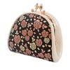 Indenya Inden Coin Purse Deerskin Kaguwa Rose Petite Black X White Pink Lacquer 8414