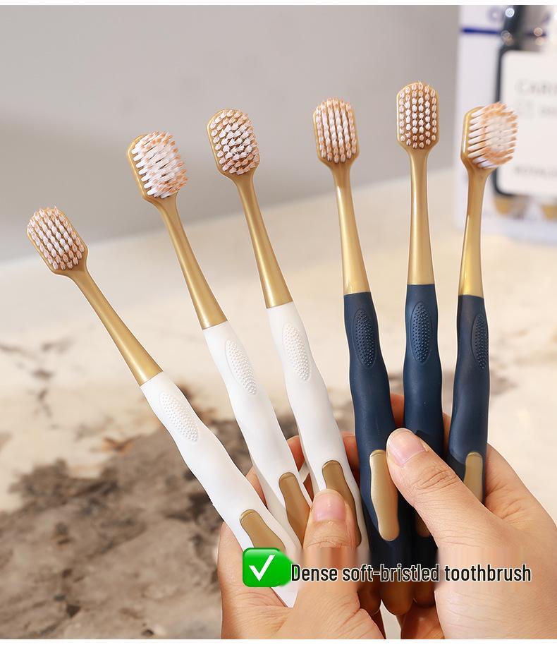 Premium Ultra-Soft Bristle Toothbrush with Dense Silk, Anti-Sensitivity, Family 6-Pack for Adults.