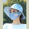 Wide Brim Sunscreen Cap Anti-uv Tea Picking Cap Cycling Headwear Fisherman Hat  Agricultural Work