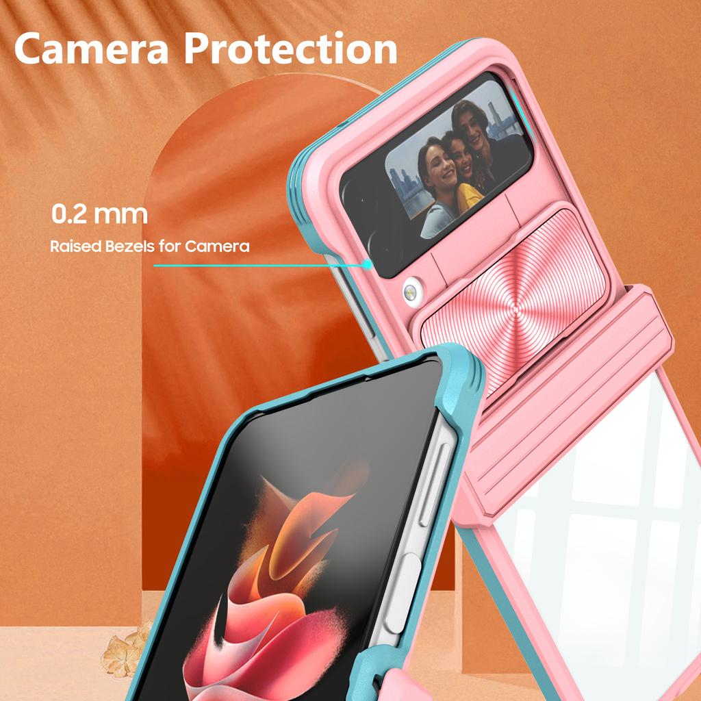 Прозрачный складной чехол для мобильного телефона с push-окном для ПК Samsung Galaxy Z Flip 4 5g Fold4 Z Flip4 противоударный чехол для Samsung Z Fold4