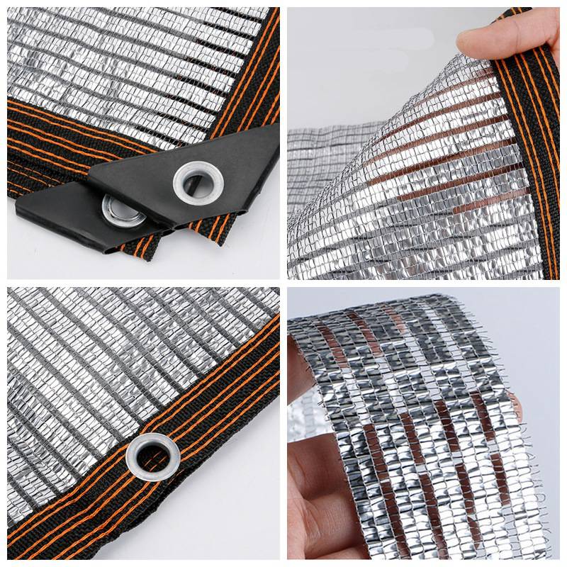 65% Shade Rate Anti UV Aluminum Foil Sunshade Net Summer Outdoor Reflective Sun Shelter Garden Succulent Plants Shading Tent