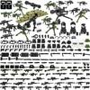 BrickBounty Guns Weapons Weapon Pack Compatible with Major Brand Building Includes Military WWII Military SWAT and Ammo 130-Pcs - - Blocks, Helmets,