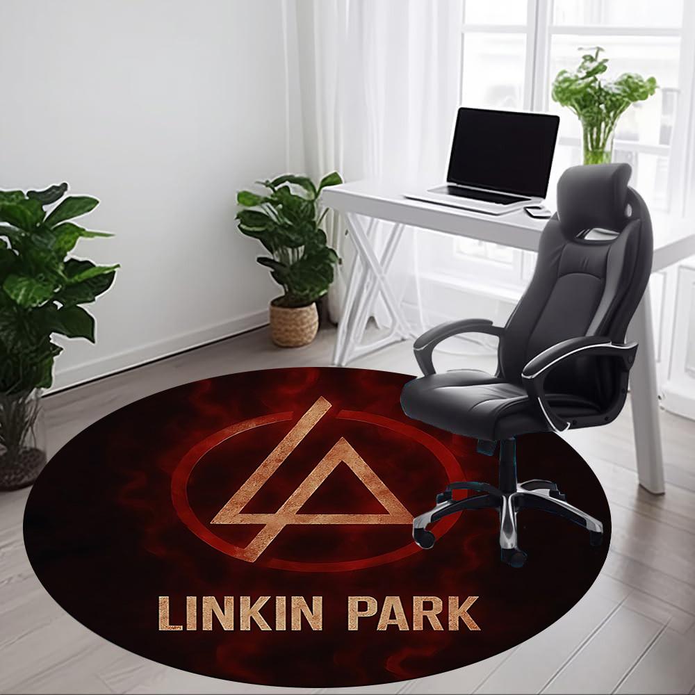 1 шт. Круглый ковер Linkin Park для офиса, под офисные стулья, спальни, гостиной, домашний декор a1016288