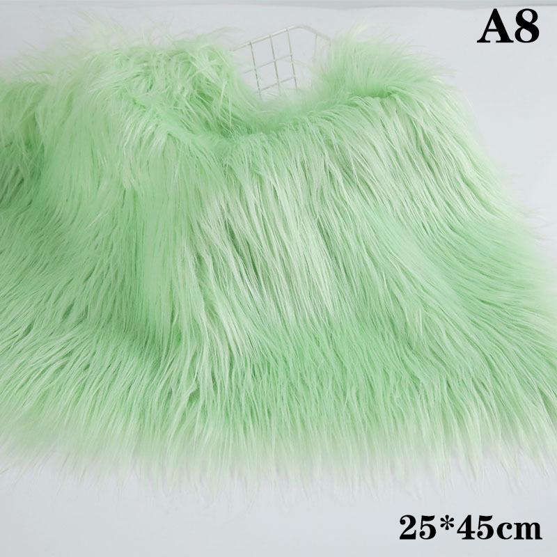 25X45Cm Long Faux Fur Fabric For Needlework Animal Suit Fur Material Diy Doll Hair Long Hair Plush Sewing Fabric