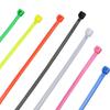 100pcs Self-locking Nylon Small Cable Ties Width 2.0mm 3x150mm Zip Tie Wire Cords Fastens Red Yellow Blue Brown Black White Grey