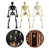 10Pcs Halloween Skeleton Figures Decors Movable Halloween Skeletons Figurine For Spooky Seasonal Home Ornaments