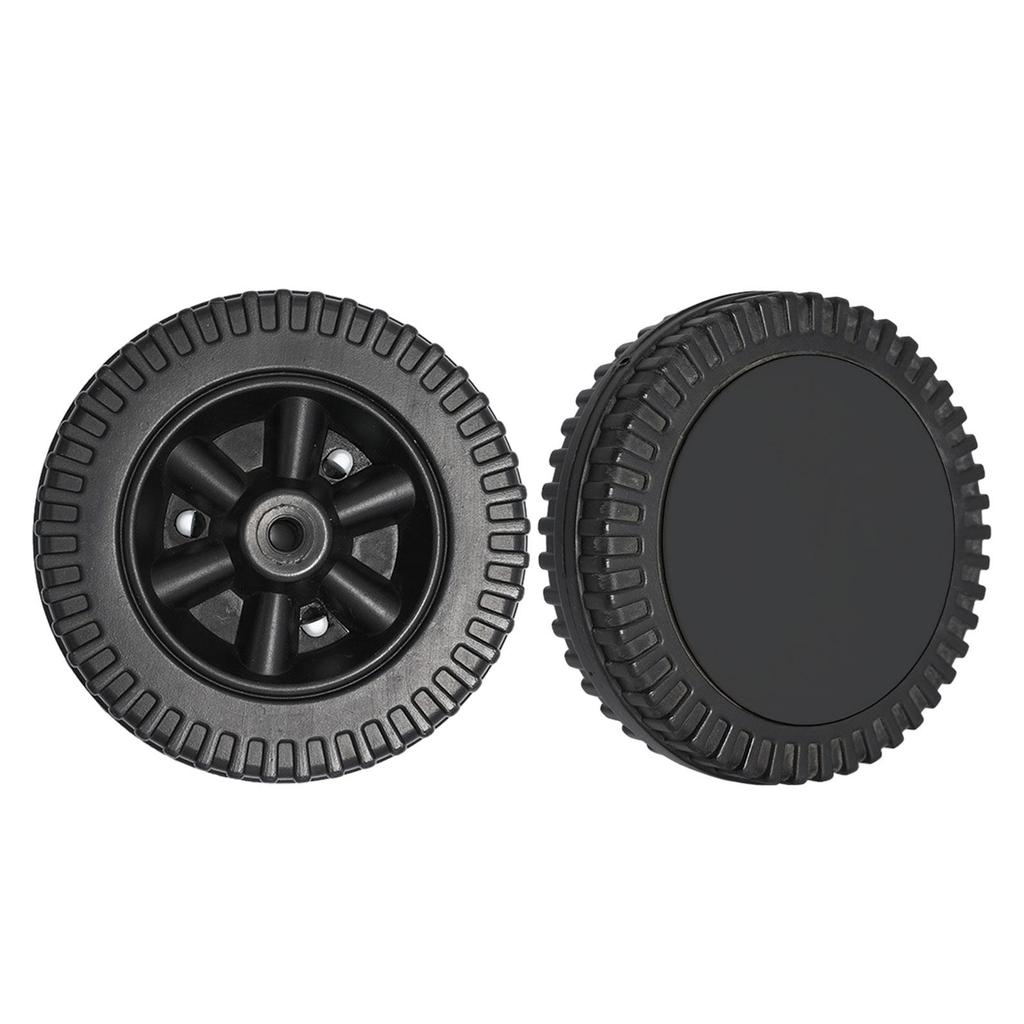 2Pcs Grill Wheel Easy Install Wheelbarrow Hole Diameter 0.8-1cm Sandproof Replacement 6in for Most Grills Garden Parts Tool