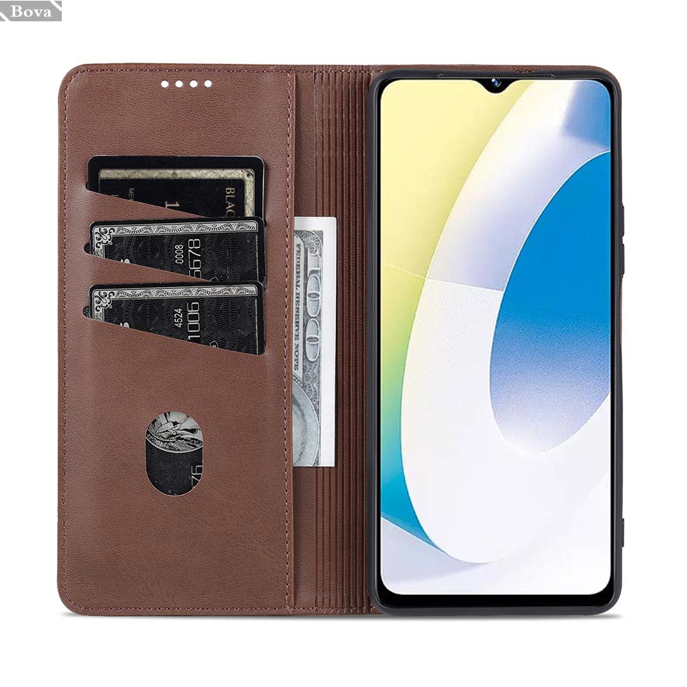 Роскошный магнитный адсорбционный кожаный чехол для Vivo Y22s Y22 Y 22 s откидной чехол-кошелек защитный чехол Capa Fundas Coque