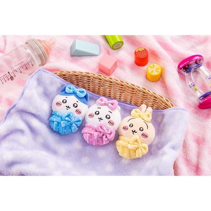[Chiikawa] Kyu Blanket Petit Mini Mascot Plush (Hachiware)