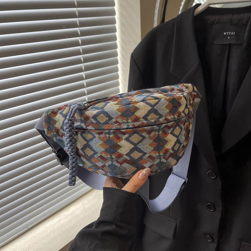 Богемный бархатный ремень для женщин Fanny Pack банан поясная сумка на бедро сумка через плечо нагрудный карман мода