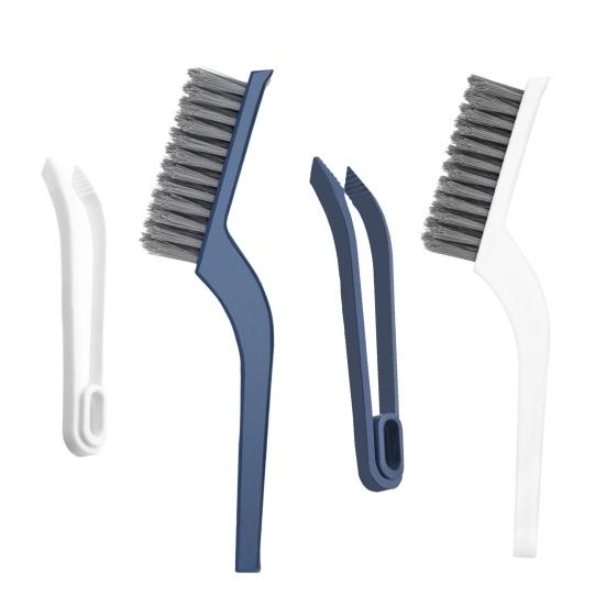 Щетка для пазов с жесткой щетиной, длинной ручкой, подвесное отверстие, многофункциональная щетка для чистки дорожек для дверей, окон, щетка для чистки плитки в ванной комнате, щетка для чистки зазоров в полу