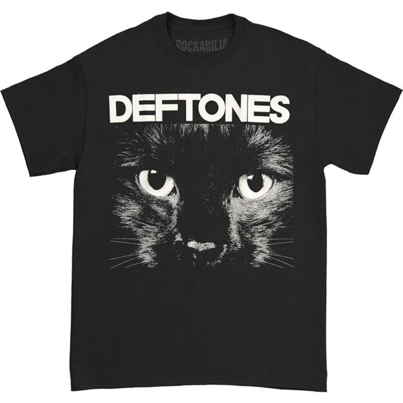 Хлопковая футболка с логотипом группы Deftones для мужчин и женщин