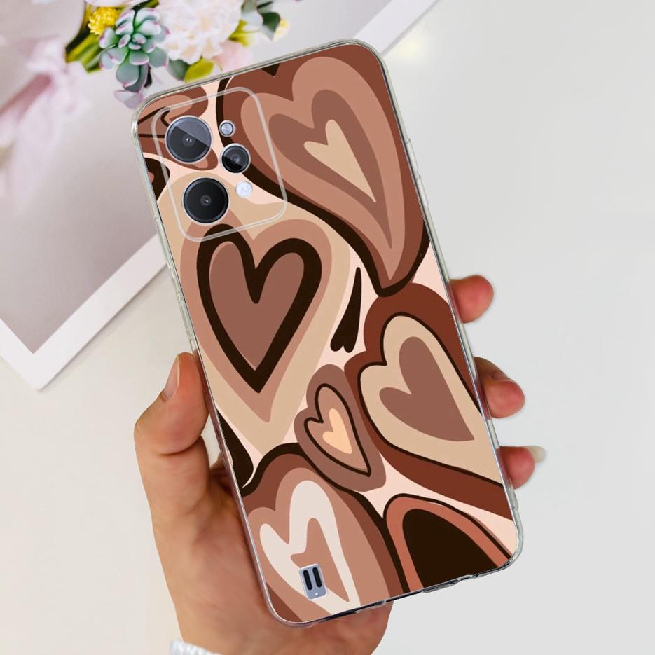 Чехол для Realme C31 RMX3501 Новая Модная Расписная Крышка Мягкий Тонкий Чехол для Телефона Для Realme C31 C 31 RealmeC31 Задняя Крышка Fundas Coque