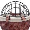Bicycle Storage Basket Large Capacity Universal Easy To Install Handwoven Pet Seat Front Handlebars Carrier Bike Accessories