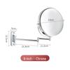 Wall-Mounted 360° Rotating Folding Makeup Mirror