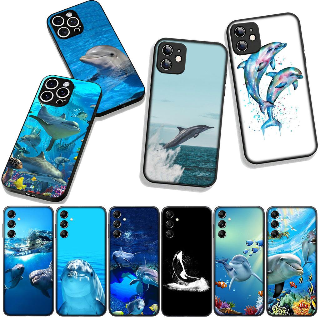 Dolphin Animal Phone Case for Motorola Moto G04 G13 G14 G22 G23 G20 G32 G34 G35 G64 G82 G84 G53 G60 G72 E14 E15 E13