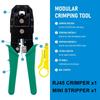 RJ45 Crimping Tool 6P 8P RJ11 RJ12 Network Cable Tester Crimper Stripper Cutter Plier for Ethernet LAN Crystal Head Installation